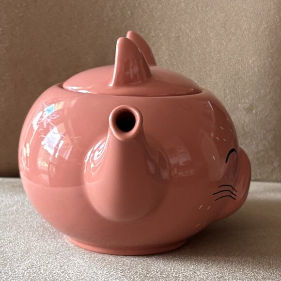 Pink Cat Ceramic Teapot - Picture 4 of 6
